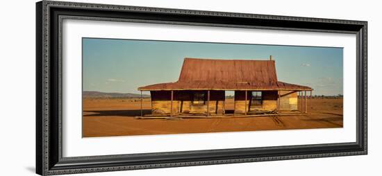 Abandoned house on desert, Silverston, New South Wales, Australia-Panoramic Images-Framed Photographic Print