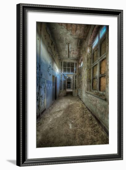 Abandoned Interior Corridor-Nathan Wright-Framed Photographic Print