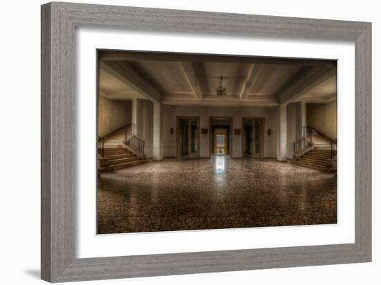 Abandoned Interior Hallway-Nathan Wright-Framed Photographic Print