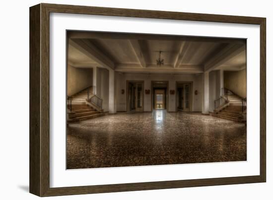 Abandoned Interior Hallway-Nathan Wright-Framed Photographic Print