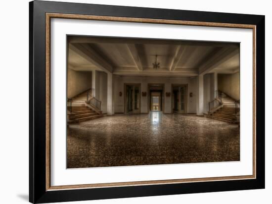 Abandoned Interior Hallway-Nathan Wright-Framed Photographic Print