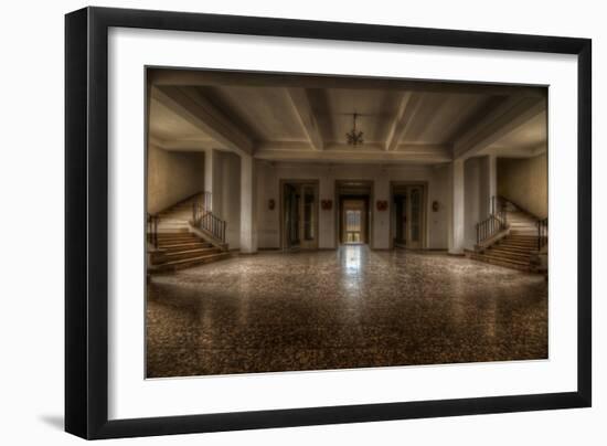 Abandoned Interior Hallway-Nathan Wright-Framed Photographic Print