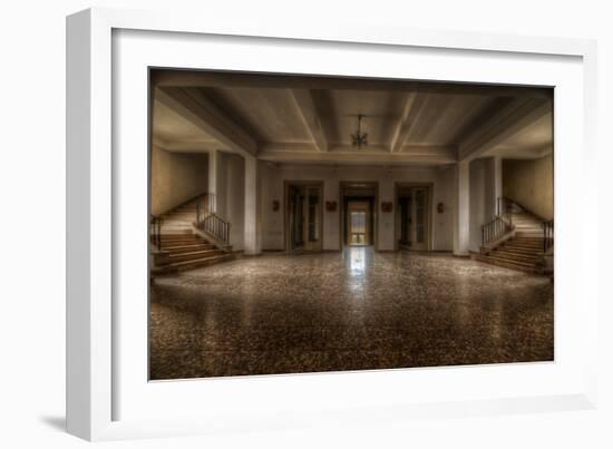 Abandoned Interior Hallway-Nathan Wright-Framed Photographic Print