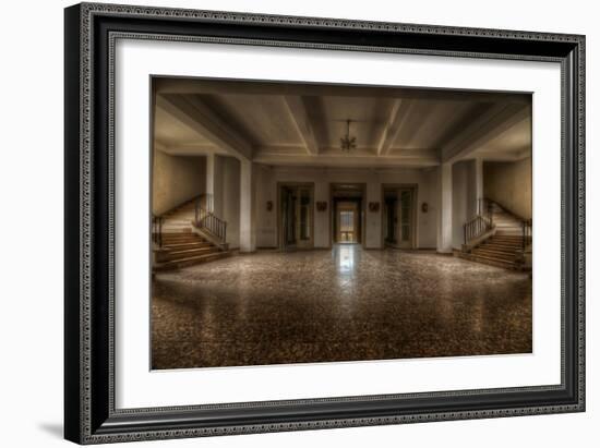 Abandoned Interior Hallway-Nathan Wright-Framed Photographic Print