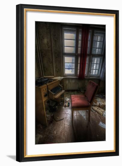 Abandoned Office Interior-Nathan Wright-Framed Photographic Print