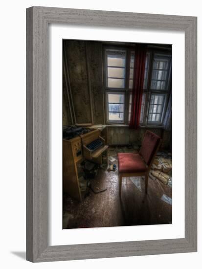 Abandoned Office Interior-Nathan Wright-Framed Photographic Print