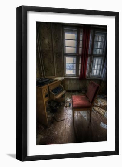 Abandoned Office Interior-Nathan Wright-Framed Photographic Print