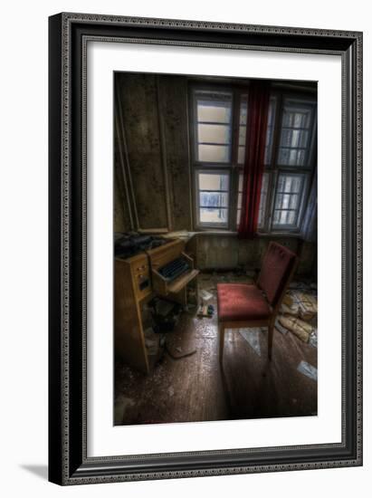 Abandoned Office Interior-Nathan Wright-Framed Photographic Print