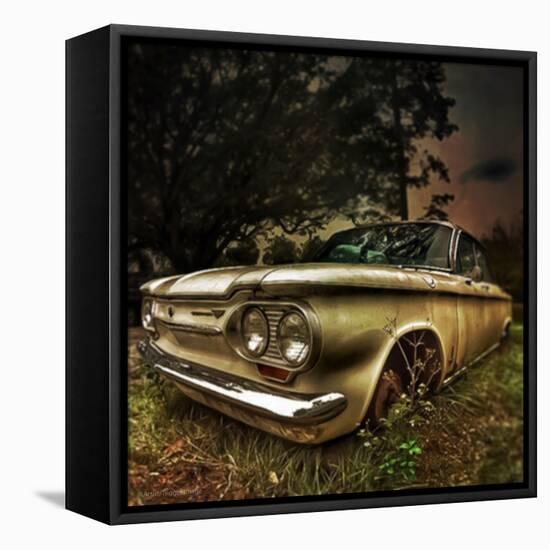 Abandoned Old Car in USA-null-Framed Premier Image Canvas