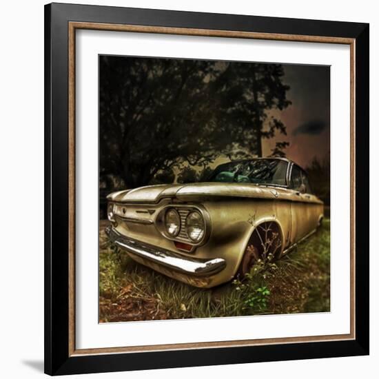 Abandoned Old Car in USA-null-Framed Photographic Print