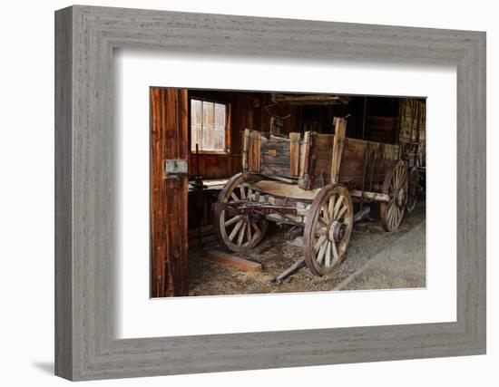 Abandoned ore wagon, Bodie State Historic Park, California-Adam Jones-Framed Photographic Print