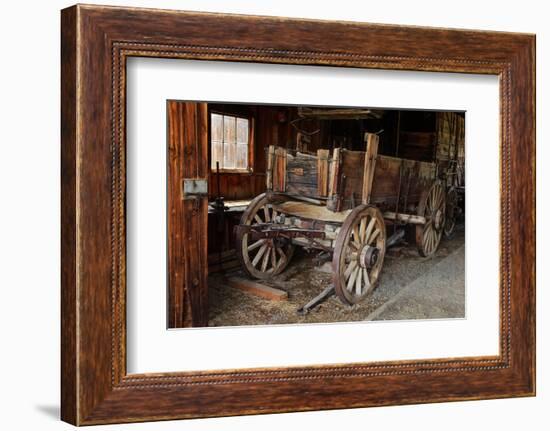 Abandoned ore wagon, Bodie State Historic Park, California-Adam Jones-Framed Photographic Print