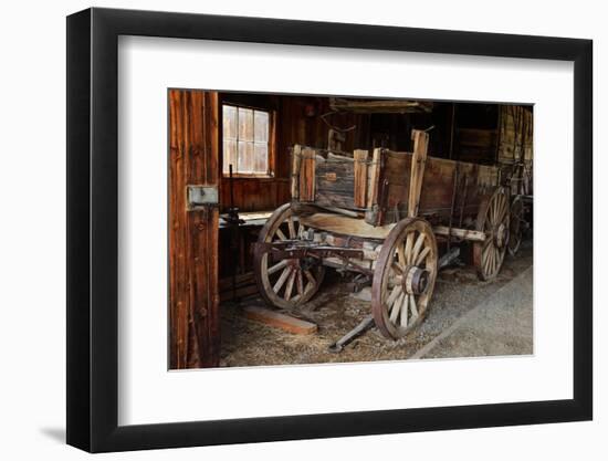 Abandoned ore wagon, Bodie State Historic Park, California-Adam Jones-Framed Photographic Print