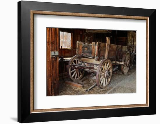 Abandoned ore wagon, Bodie State Historic Park, California-Adam Jones-Framed Photographic Print