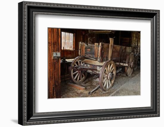 Abandoned ore wagon, Bodie State Historic Park, California-Adam Jones-Framed Photographic Print