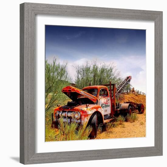 Abandoned Pickup Truck in America-Salvatore Elia-Framed Photographic Print