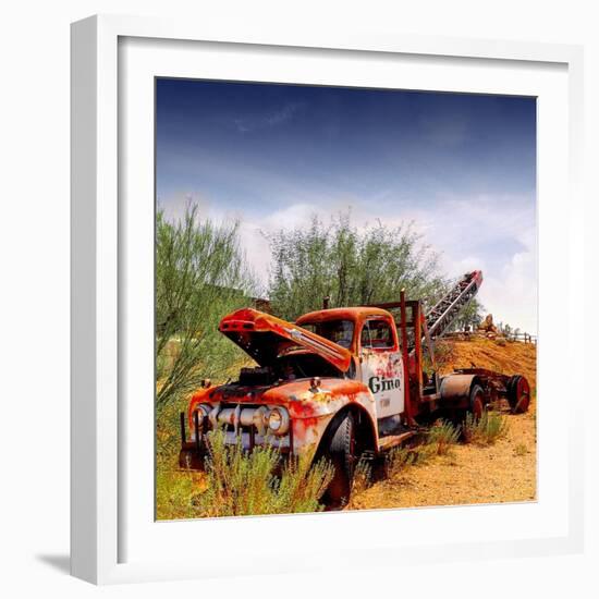 Abandoned Pickup Truck in America-Salvatore Elia-Framed Photographic Print