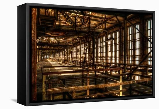 Abandoned Power Plant Interior-Nathan Wright-Framed Premier Image Canvas