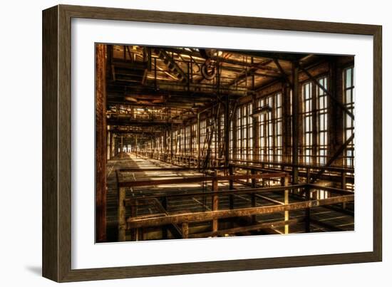 Abandoned Power Plant Interior-Nathan Wright-Framed Photographic Print