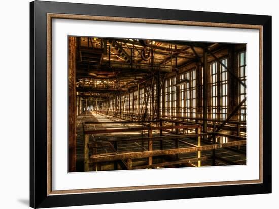 Abandoned Power Plant Interior-Nathan Wright-Framed Photographic Print