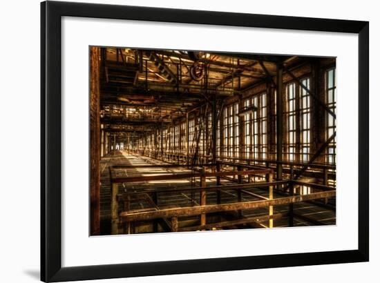 Abandoned Power Plant Interior-Nathan Wright-Framed Photographic Print