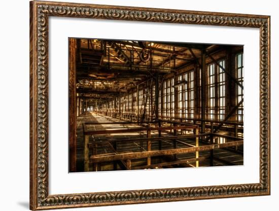 Abandoned Power Plant Interior-Nathan Wright-Framed Photographic Print