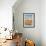 Abandoned Ranch Buildings above Great Salt Lake, Antelope Island State Park, Utah, USA-Scott T. Smith-Framed Photographic Print displayed on a wall