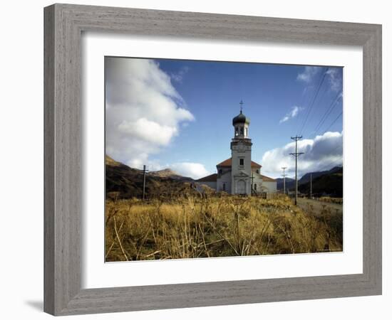 Abandoned Russian Church in the Village of Unalaska Near Dutch Harbor, Aleutian Islands-Dmitri Kessel-Framed Photographic Print