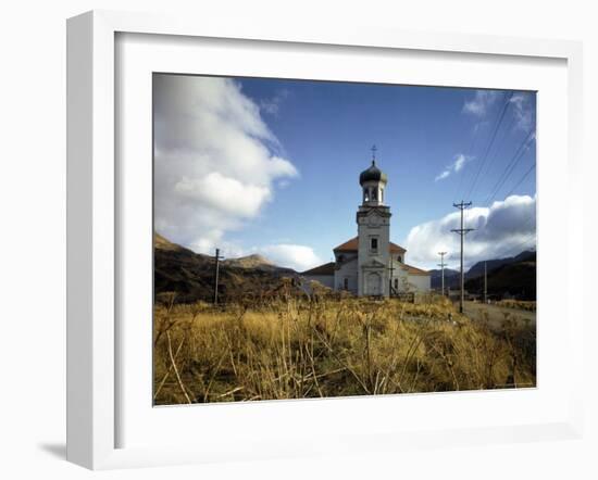 Abandoned Russian Church in the Village of Unalaska Near Dutch Harbor, Aleutian Islands-Dmitri Kessel-Framed Photographic Print