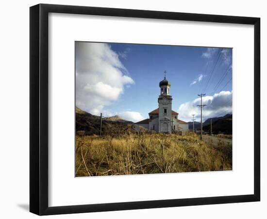 Abandoned Russian Church in the Village of Unalaska Near Dutch Harbor, Aleutian Islands-Dmitri Kessel-Framed Photographic Print