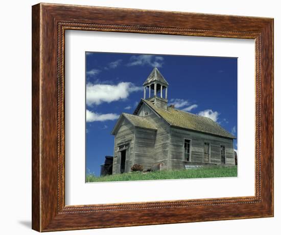 Abandoned School House in the Palouse, Washington, USA-William Sutton-Framed Photographic Print