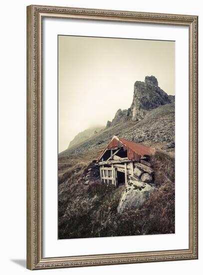 Abandoned Shelter Near Stokkness, Iceland, September 2015-Niall Benvie-Framed Photographic Print