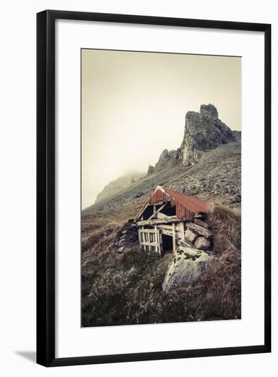 Abandoned Shelter Near Stokkness, Iceland, September 2015-Niall Benvie-Framed Photographic Print