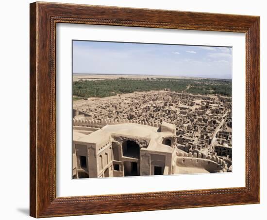 Abandoned Town from Citadel, Bam, Iran, Middle East-Sergio Pitamitz-Framed Photographic Print