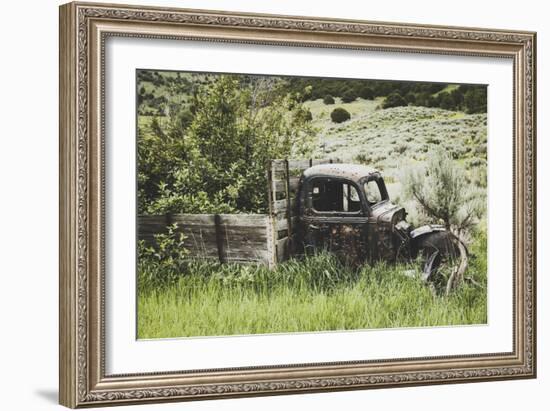 Abandoned Truck Near The Eagles Rise Trail, Mantua Reservoir, Utah-Louis Arevalo-Framed Photographic Print
