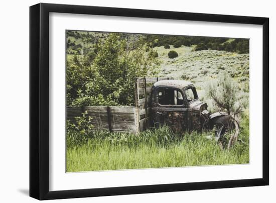 Abandoned Truck Near The Eagles Rise Trail, Mantua Reservoir, Utah-Louis Arevalo-Framed Photographic Print