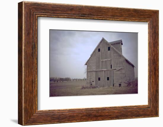 Abandoned Wooden Barn, Joliet, Illinois Route 66-Julien McRoberts-Framed Photographic Print