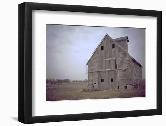 Abandoned Wooden Barn, Joliet, Illinois Route 66-Julien McRoberts-Framed Photographic Print