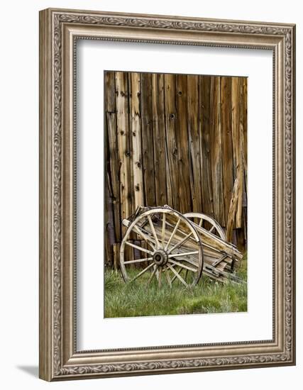 Abandoned wooden wagon, Bodie State Historic Park, California-Adam Jones-Framed Photographic Print