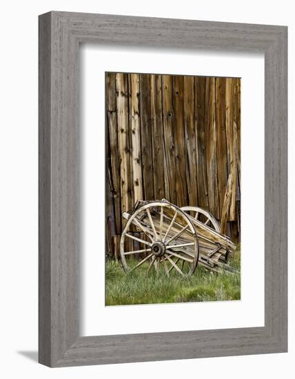 Abandoned wooden wagon, Bodie State Historic Park, California-Adam Jones-Framed Photographic Print