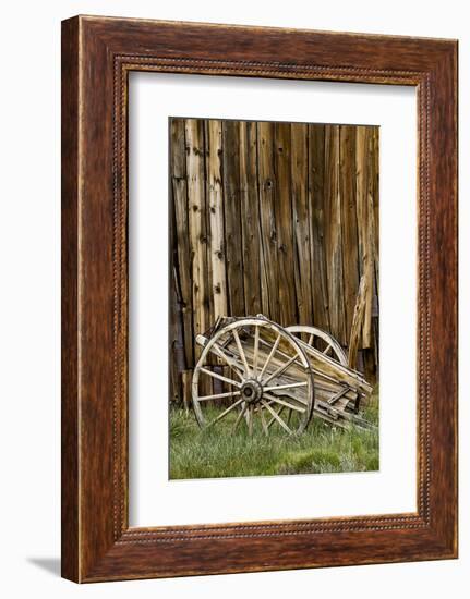 Abandoned wooden wagon, Bodie State Historic Park, California-Adam Jones-Framed Photographic Print