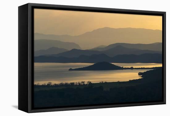 Abaya Lake at sunrise, Arbaminch, Ethiopia-Keren Su-Framed Premier Image Canvas