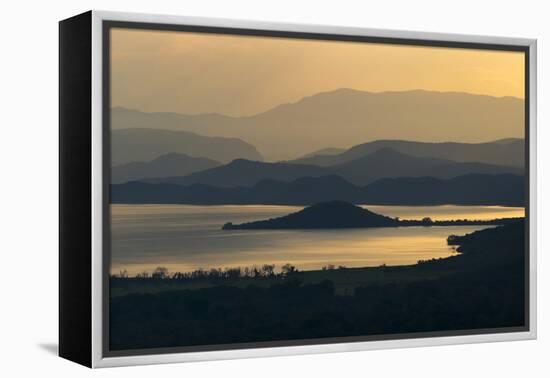 Abaya Lake at sunrise, Arbaminch, Ethiopia-Keren Su-Framed Premier Image Canvas