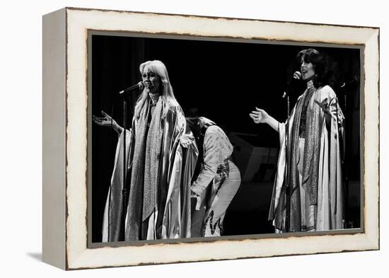 Abba Swedish Pop Group During Their Tour in Britain in Birmingham Anna and Frieda-null-Framed Premier Image Canvas