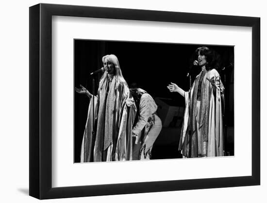 Abba Swedish Pop Group During Their Tour in Britain in Birmingham Anna and Frieda-null-Framed Photographic Print
