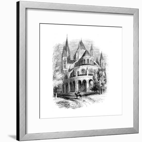 Abbaye Aux Hommes, Caen, Normandy, France-null-Framed Giclee Print