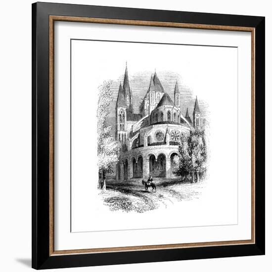 Abbaye Aux Hommes, Caen, Normandy, France-null-Framed Giclee Print