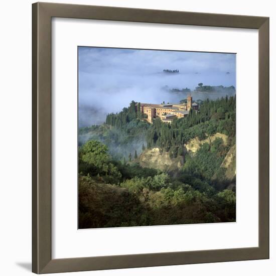 Abbazia Di Monte, Oliveto Maggiore, Tuscany, Italy-Joe Cornish-Framed Photographic Print