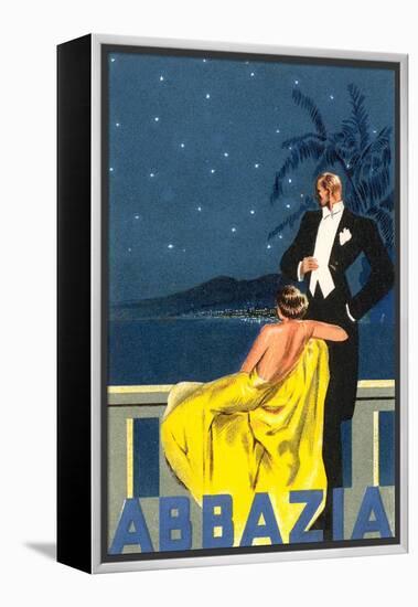 Abbazia, Sophisticated Couple-null-Framed Stretched Canvas