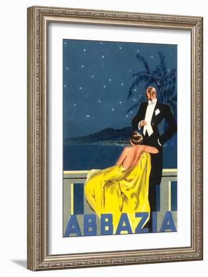 Abbazia, Sophisticated Couple-null-Framed Art Print
